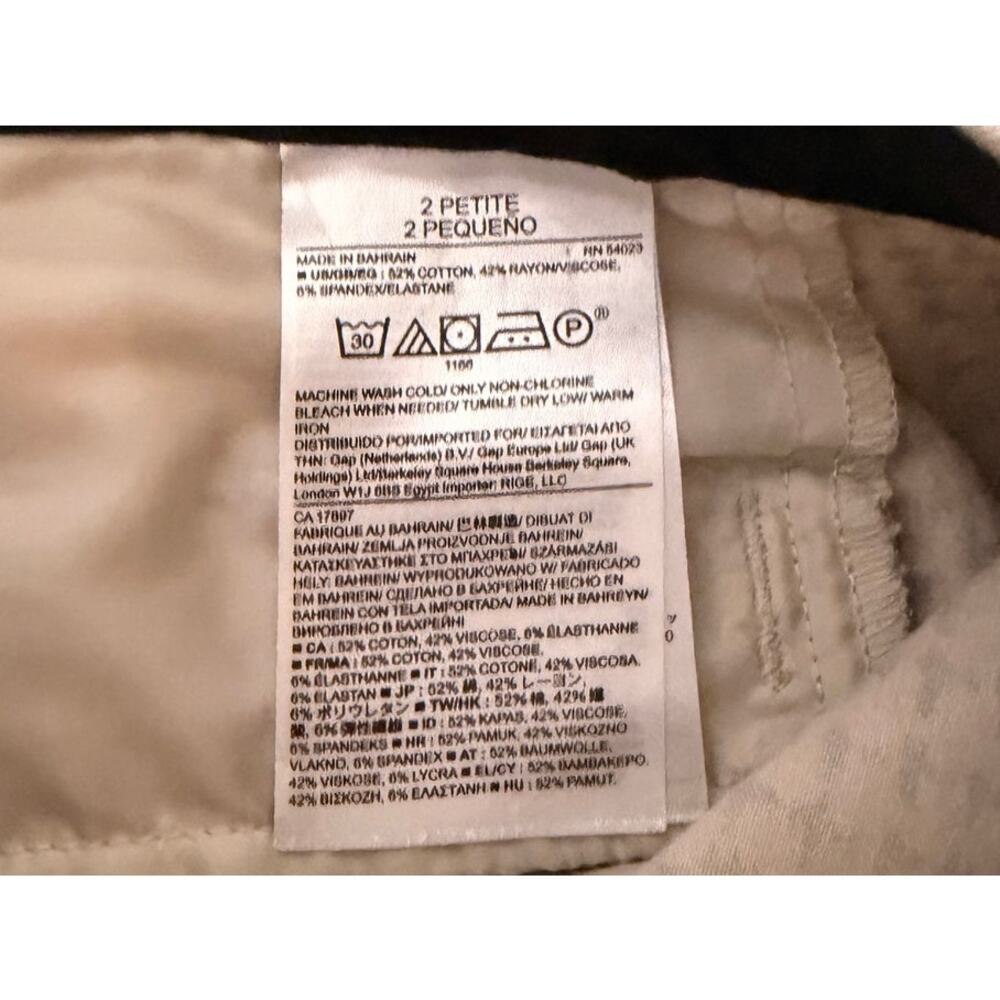 Banana Republic Sloan Slim Pants | 2P | Cream + Black Print - Picture 5 of 5